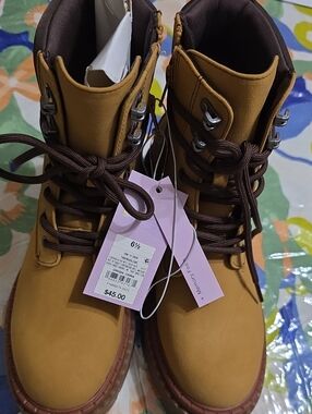 wild fable Tan and Brown Lace-Up Men's Boots